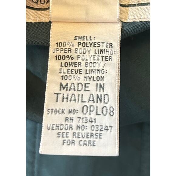 Vintage L.L. Bean Jacket Men's Gore-Tex Windbreaker Rain Coat Forest Green L-Reg - Picture 9 of 10